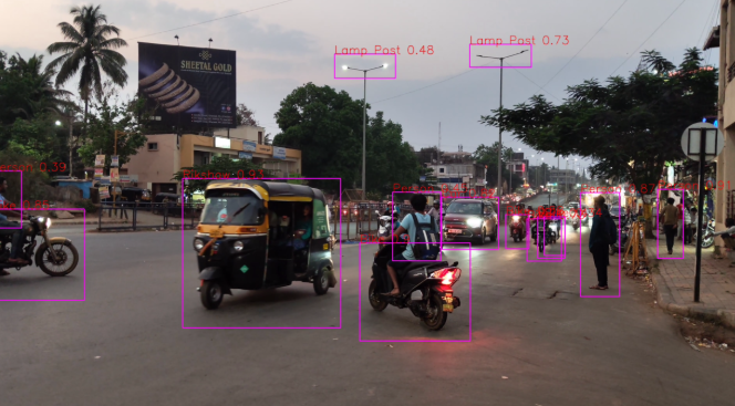 Indian road conditions auto-rickshaws and mixed traffic